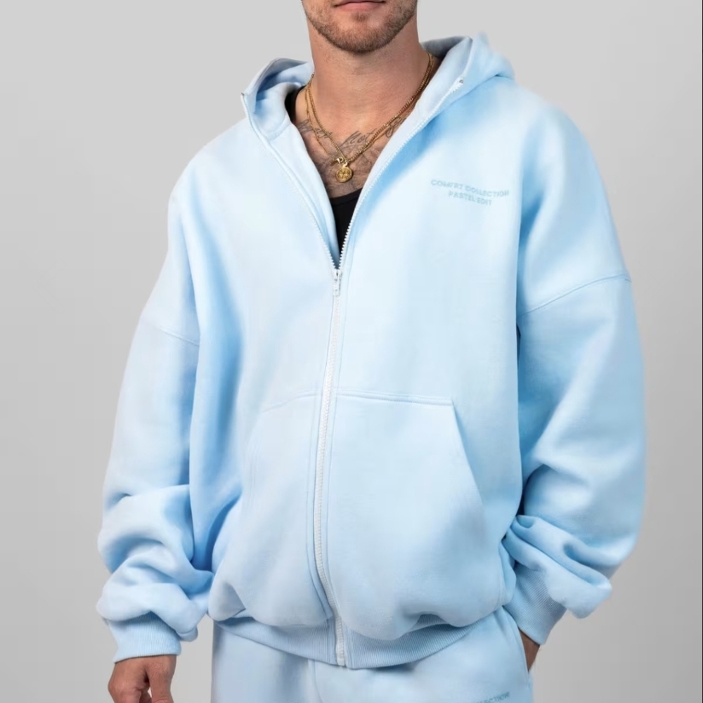 NWT Comfrt Pastel Zip Hoodie - Picture 5 of 6
